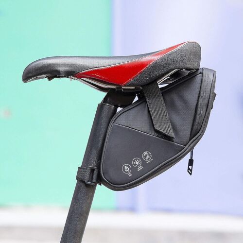 Sacoches De Selle De Vélo, Sacoches Arrière De Vélo, Sacoches Arrière De Vélo Réfléchissantes, Sacs De Rangement D'accessoires De Vélo Avec Bandes Réfléchissantes