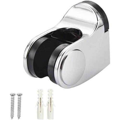 (Argent) Pommeau de douche à main réglable fixé au mur, pommeau de douche à hauteur réglable fixé au mur