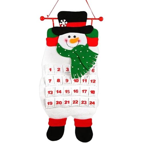 Calendrier de l'avent - le Bonhomme de neige, Senti l'Avent Calendrier Mural de 24 emplacements à Remplir Calendrier de l'Avent, BRICOLAGE de Noël, Calendrier
