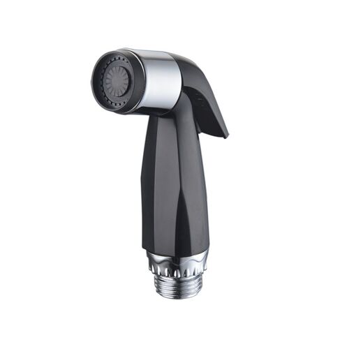 Petit nettoyeur de jet de douche noir pour toilettes ABS
