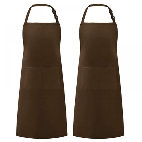 2 pièces tablier de jardinier marron tablier de cuisine café barbecue composition florale vêtements de travail tablier licou
