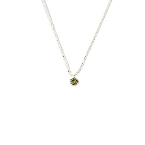 Un Diamant Vert ! Collier Étoiles Bleues Scintillantes Clavicule Chai