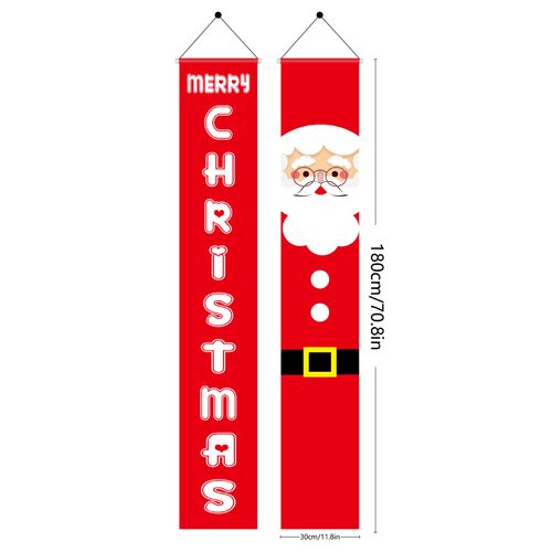 Pc(Un) Bannière De Bienvenue Avec Décoration De Noël, Signe De Bienvenue Pour Porche, Bannière, Porte Bannière Pendentif Pour L'extérieur, Décor De Noël Pour Le Mur De La Maison, Partie.
