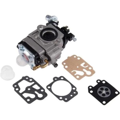 Carburateur pour Débroussailleuse 43cc 52cc Carbu Kit de Réparation avec Joint Membrane Ampoule Carburateur de Tondeuse Remplacement