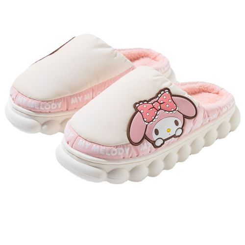 Chaussons Chauds Et Mignons En Coton Pour Femme, À Porter À L'extérieur