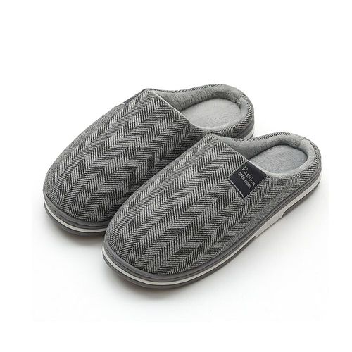 Chaussons En Coton Pour Hommes Amoureux De L'hiver, Antidérapants Pour L'intérieur Et La Maison
