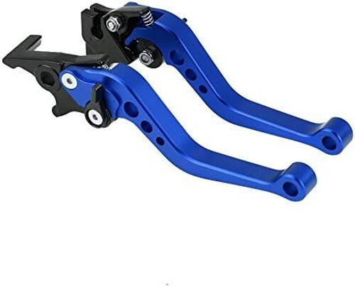 (Bleu) Maître-Cylindre De Tirette, Une Paire De 22mm 7/8"" Cnc En Aluminium De Moto Embrayage Leviers De Frein, Universel Tambour D'embrayage Levier De Frein Poignées Pour 50cc Levier D'embrayage