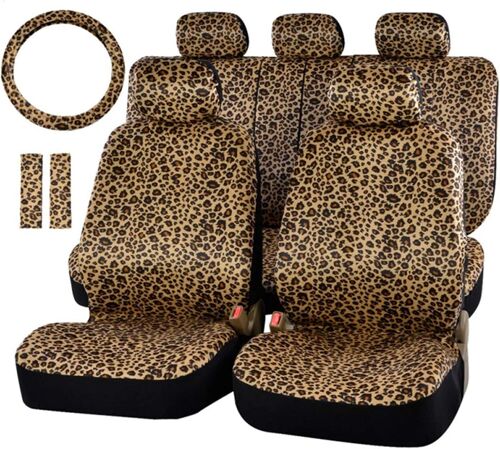 Ensemble Complet De Housses De Siège Auto Leopard Avec Housse De Volant 2