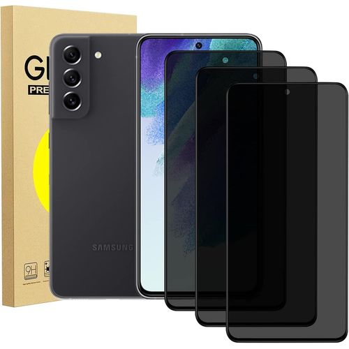 Lot De 3 Protections D'écran En Verre Trempé Anti-Espion 9h Pour Samsung Galaxy S21 Fe 6,4'' ¿ Couverture Intégrale, Tactile Sensible, Anti-Traces
