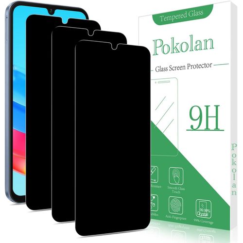 Lot De 3 Verre Trempé Anti Espion Pour Samsung Galaxy A15 5g, Film Protection Écran Confidentialité, Anti-Reflet, Anti-Empreinte, Dureté 9h, Hd Vitre Protecteur