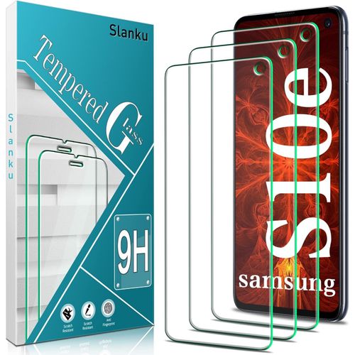 3 PIÈCES VERRE TREMPÉ POUR SAMSUNG GALAXY S10E FILM PROTECTION ÉCRAN - 0,33MM HD ULTRA TRANSPARENT, 9H DURETÉ, ANTI-RAYURES, SANS BULLES, FACILE À INSTALLER