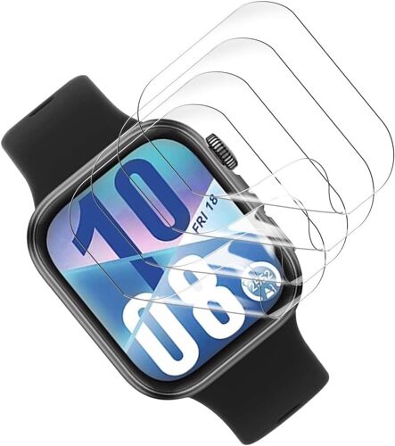 CAUC-4 Pièces Protection D'écran pour Motorola Moto Watch Fit (Pas Verre Trempé) Film TPU Flexible HD Ultra Protection écran pour Motorola Moto Watch Fit