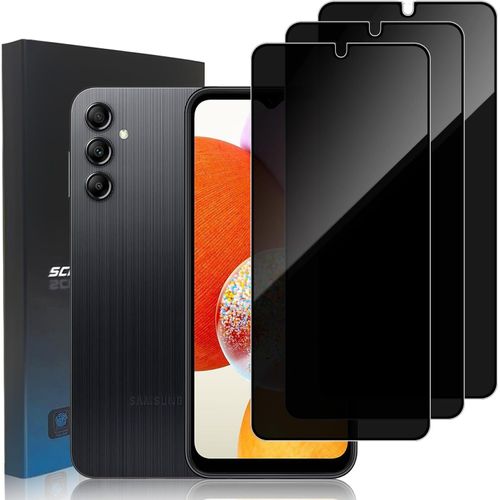 3 Pièces Protection D'écran Anti-Espion Pour Samsung Galaxy A14 5g/4g, Dureté 9h Ultra Résistant Couverture Complète Film En Verre Trempé Protecteur D'écran De Confidentialité Pour Samsung Galaxy A14