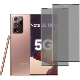 Lot De 2 Verres Trempés Anti-Espion 9h Pour Samsung Galaxy Note 20 Ultra 5g - Film Confidentialité 3d Couverture Intégrale, Haute Définition Et Sensibilité Tactile
