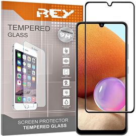 SJZG-[Lot De 2] Verre Trempé 3D Pour Samsung Galaxy A32 4G, Noir, Protecteur D'Écran Qualité Supérieure, Protection Complète, 3D, 4D, 5D