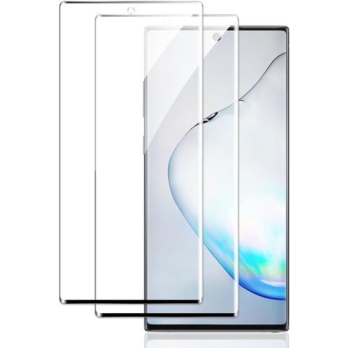KAL-[2 Pièces] Verre Trempé Pour Samsung Galaxy Note 0 Pouces Film En Protection Écran Dureté 9H Film Protecteur Vitre Anti-Rayures Sans Bulles Anti-Empreintes 3D Incurvé Couverture Complète