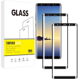 Pour Samsung Galaxy Note 8 3d Couverture Complète Film De Protection D'écran¿ Verre Trempé¿Dureté 9h Glass¿Ultra Anti Rayures¿ Sans Bulles¿[Lot De 2]Pour Samsung Galaxy Note 8protecteur D'écran