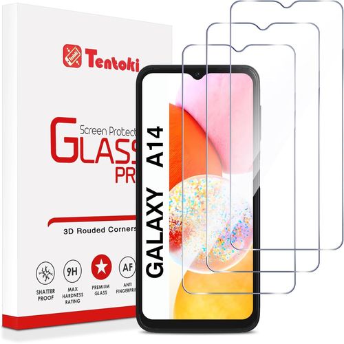Sjzg-Verre Trempé Pour Samsung Galaxy A14 5g/4g 6,6 Pouces, [Lot De 3] Vitre Protection Écran -Sans Bulles D'air -[0.26mm] [Anti Rayures, Dureté 9h] Ultra Transparent
