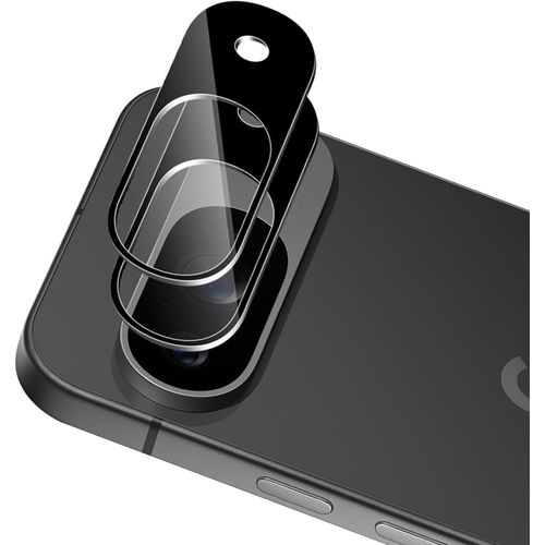 2 Pièces Protection Objectif Caméra Arrière Pour Google Pixel 9 - [Noir], 9h Dureté Ultra Résistant Anti-Rayures Verre Trempé Caméra Film, Ultra Hd Sans Bulles Vitre Protecteur