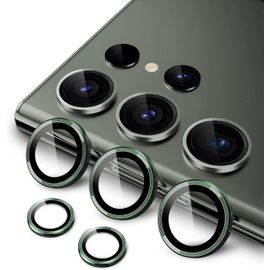 Protecteur De Lentille Caméra Pour Samsung Galaxy S23 Ultra 5g 6,8 Pouces - Verre Trempé Hd 9h, Cadre En Aluminium, Installation Facile, 1 Jeu (Vert)