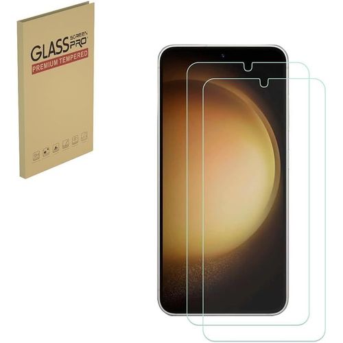 SJZG-Lot De 2 Films De Protection D'Écran En Verre Trempé Pour Samsung Galaxy S23 Dureté 9H Résistant Aux Rayures Hd Transparent