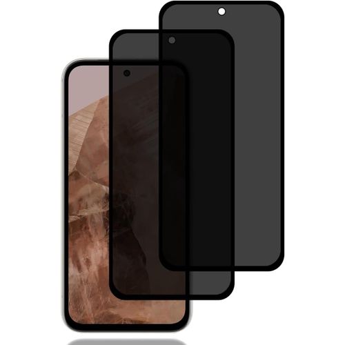 Cauc-Verre Trempé Anti-Espion Pour Google Pixel 8a [2 Pièces], Protection D'écran Anti-Espion, Protecteur D'écran Confidentialité, 9h Dureté, Anti-Rayures, Privacy Protecteur Écran Pour Google Pixel