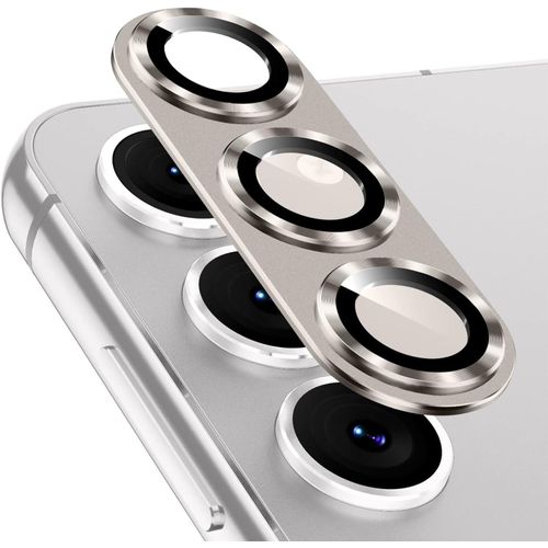 Sjzg-Pour Samsung Galaxy S24 Plus/S24+ 5g (6,7 Pouces) Caméra Arrière Protecteur, Verre Trempé Alliage D'aluminium Protection Objectif Arrière, Camera Protecteur Pour Galaxy S24 Plus/S24+ (Gris)