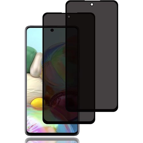Verre Trempé Anti-Espion Pour Samsung Galaxy A71 4g/5g [2 Pièces], Protection D'écran Anti-Espion, Protecteur D'écran De Confidentialité,9h Dureté,Anti-Rayures Film De Protection Écran Pour Galaxy A7