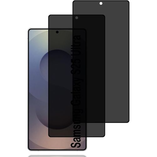 Protection D'écran Vie Privée Pour Samsung Galaxy S25 Ultra 5g (2 Pièces) - Verre Trempé Anti-Espion 9h, Anti-Rayures, Revêtement Oléophobe, Pose Facile Sans Bulles