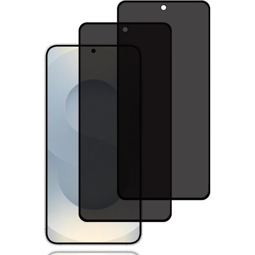 CAUC-Verre Trempé Anti-Espion pour Samsung Galaxy S25 5G [2 Pièces],Protection D'écran Anti-Espion,Compatible ID d'Empreinte Digitale,9H Dureté,Anti-Rayures,Privacy Protecteur Écran pour Samsung Gala