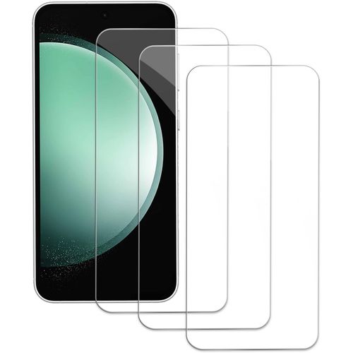 Pack De 3 Verres Trempés Pour Samsung Galaxy S23 Fe - 0,33 Mm Ultra-Fin, Haute Définition, Dureté 9h, Anti-Rayures/Anti-Bulles/Anti-Empreintes, Installation Facile