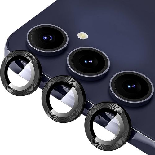 Caméra Arrière Protecteur Pour Samsung Galaxy A15, Protection Lentille Aluminium Verre Trempé Haute Définition Protecteurs D¿Objectif Pour Samsung Galaxy A15 - Noir