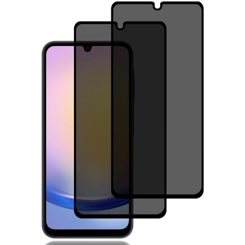 Verre Trempé Anti-Espion Pour Samsung Galaxy A25 5g [2 Pièces],Protection D'écran Anti-Espion,Protecteur D'écran Confidentialité,9h Dureté Anti-Rayures,Privacy Protecteur Écran Pour Samsung Galaxy A2