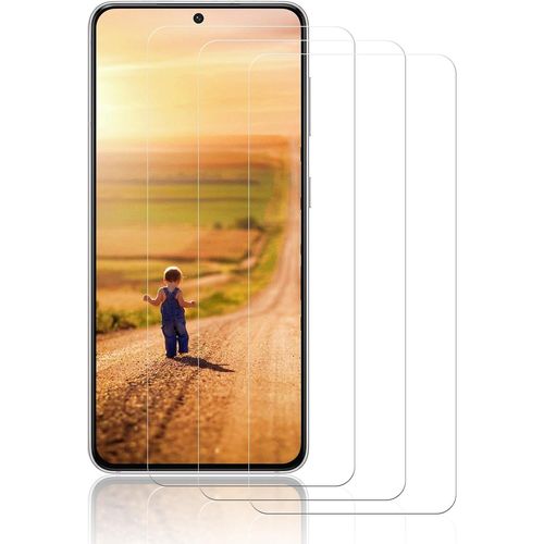 Protection Écran En Verre Trempé Pour Samsung Galaxy S21 Plus (S21+) - Lot De 3, Dureté 9h, Anti-Traces & Anti-Rayures, Haute Transparence 99,9%, Pose Facile Sans Bulles