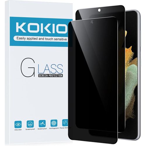 CAUC-Verre Trempé pour Samsung Galaxy S21 Ultra 5G Anti-Espion,Dureté 9H,Protecteur D'écran Anti-Peek Privacy,Film de Protection du Verre Anti-Rayures,2 Pièces