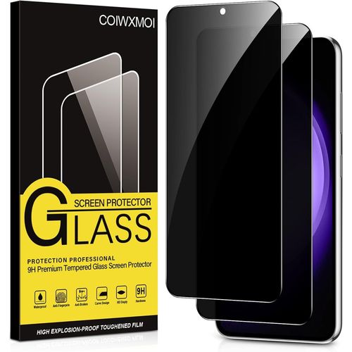 Verre Trempé Pour Samsung Galaxy S23 Fe Anti Espion Vitre Protection Ecran Anti-Espion Film Protecteur Écran Dureté 9h Anti-Rayures Haute Définition Sans Bulles Anti-Spy Confidentialité