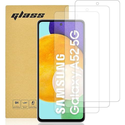 [Lot De 3] Verre Trempé Compatible Samsung Galaxy A52, 5g Protection D'écran Pour Galaxy A52 [Extrêmement Résistant Aux Rayures] [Haute Définition][Facile À Installer], Screen Prot[Tre912138]
