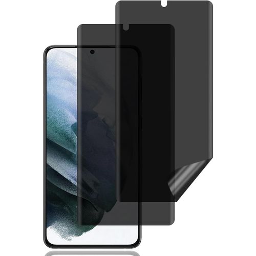 Protection D'Écran Anti-Espion Pour Samsung Galaxy S21 Plus/Galaxy S21+ [2 Pièces], Privacy Film En Tpu Flexible, Compatible Id D'Empreinte Digitale, Sans Bulles, Privacy Protection Protecteur Écran