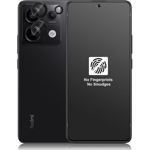 Verre Trempé Mat 9h Pour Xiaomi Redmi Note 13 Pro 5g ¿ Protection Écran Pleine Couverture + Protège-Lentille (Pack 2+1), Antireflet & Anti-Traces 0,33 Mm