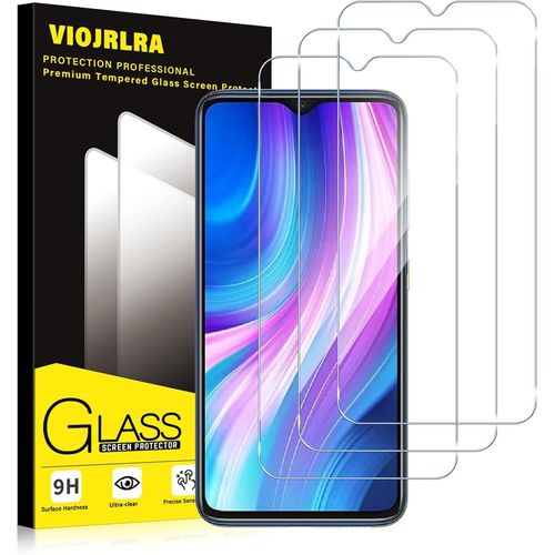Verre Trempé [3 Pièces] Pour Xiaomi Redmi Note 8 Pro, Dureté 9h Film Protection Écran, Ultra Résistant Vitre Protecteur, Clarté Hd, Sans Bulles, Anti-Rayures[Tre912307]