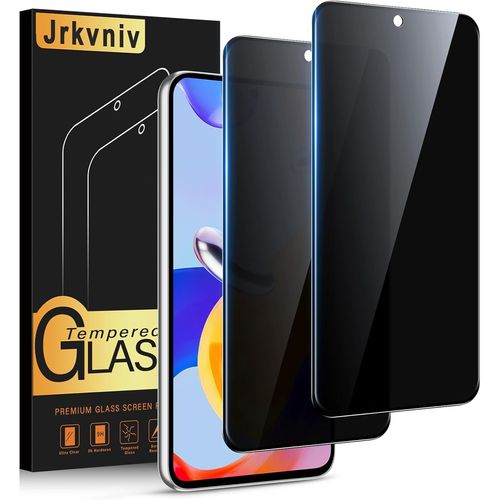 CAUC-Verre Trempé pour Xiaomi Redmi Note 11 Pro 4G/5G Anti Espion,Anti Spy Dureté 9H Vitre Film Protection écran Anti-Rayures Sans Bulles Privacy Confidentialité Transparent HD Protecteur,2 Pièces