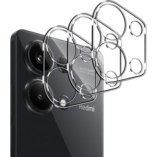 CAUC-pour Xiaomi Redmi Note 13 Pro 4G/ POCO M6 Pro 4G Protection Caméra, 3 Pièces 9H Dureté HD Arrière Caméra Verre Trempé, Anti-Rayures Sans Bulle Protecteur D'écran - Transparent
