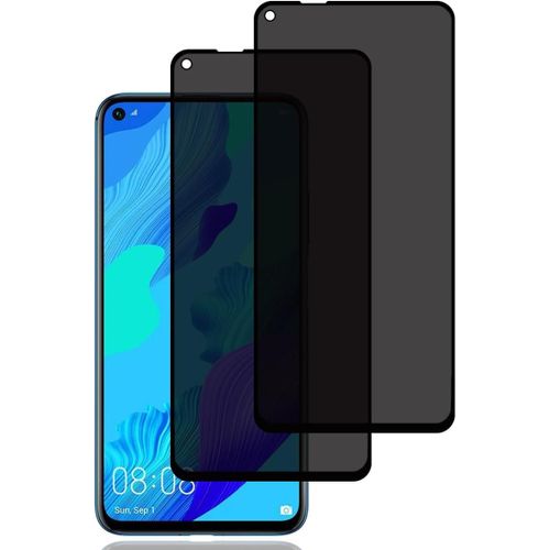 Kalanka-Verre Trempé Anti-Espion Pour Huawei Nova 5t [2 Pièces], Protection D'écran Anti-Espion, Protecteur D'écran Confidentialité, 9h Dureté, Anti-Rayures, Privacy Protecteur Écran Pour Huawei Nova