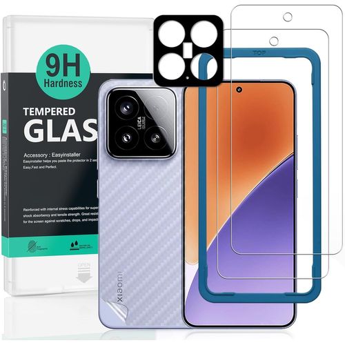 2 Pièces Verre Trempé Pour Xiaomi 15 5g 6,36"",9h Dureté Protection Écran,Avec 1 Pièce Protection Caméra,1 Pièce Film Arrière,Facile À Installer
