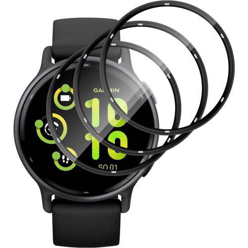 Kal-Verre Trempé Pour Garmin Vivoactive 5 [3 Pièces], Sans Bulles 9h Hd Ultra Résistant Protection Écran Film En Vitre Trempé Protecteur D'écran [Transparent]