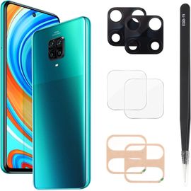 6.67'' Pour Xiaomi Redmi Note 9 Pro Lentille En Verre Caméra Arrière Protecteur [2 Pièces]+ Redmi Note 9 Pro Caméra Arrière Protecteur Verre Trempé (Noir)
