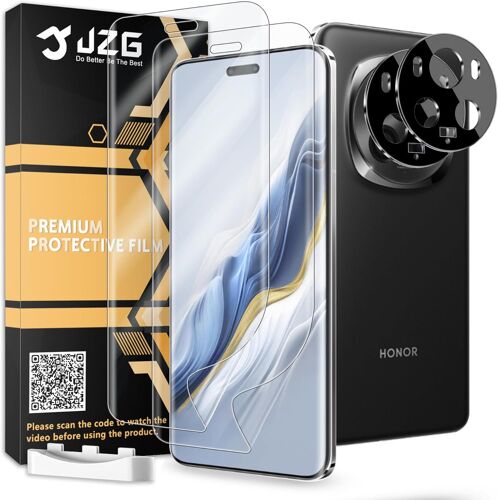 CAUC-2 x pour Protection écran Honor Magic 6 Pro [No-verre], 2 x Verre Trempé d'objectif, Sans bulles, Facile à installer, Ultra-HD