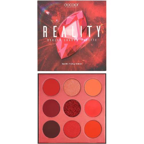 Rfcbc-9 Couleurs Rouge Palette Maquillage Yeux Eyeshadow Palette Palette De Maquillage Professionnel Mattes Shimmers Naked Smokey Glitter Cream Colorful Palette De Maquillage Très Pigmentée 