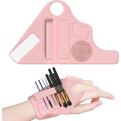 Bnhgc-Dragonne Pour Palette De Maquillage, Dragonne Pour Palette De Mélange De Maquillage, Bracelet Pour Mélangeur De Maquillage, Dragonne En Silicone Souple Et Portable Pour Le Maquillage 
