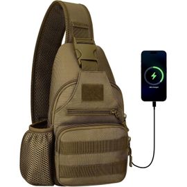 Petit Sac à Dos à Bandoulière, Sac De Poitrine, Sac Banane Pour L'extérieur, La Randonnée, Les Voyages, A Noir, Small, Bandoulière